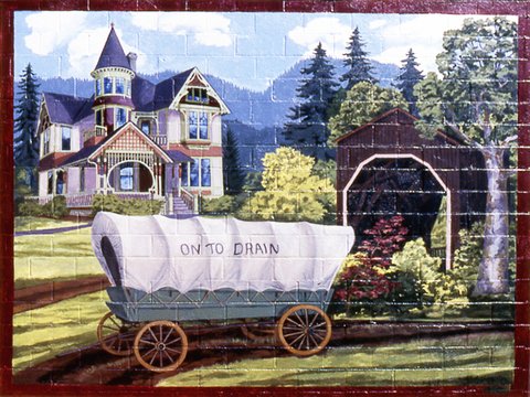 Down The Drain mural