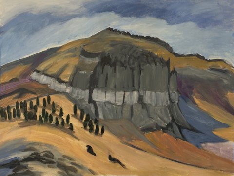 Winter Ridge Above Town