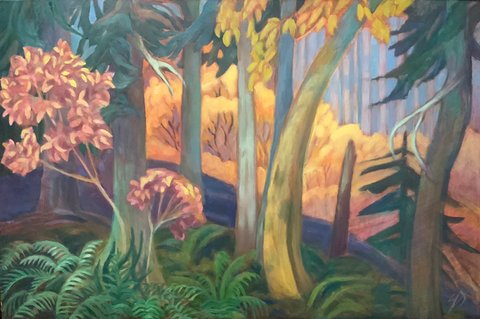 On the Path to the Spring Box - No 10; 36 x 24;  $2,400; LANDSCAPES