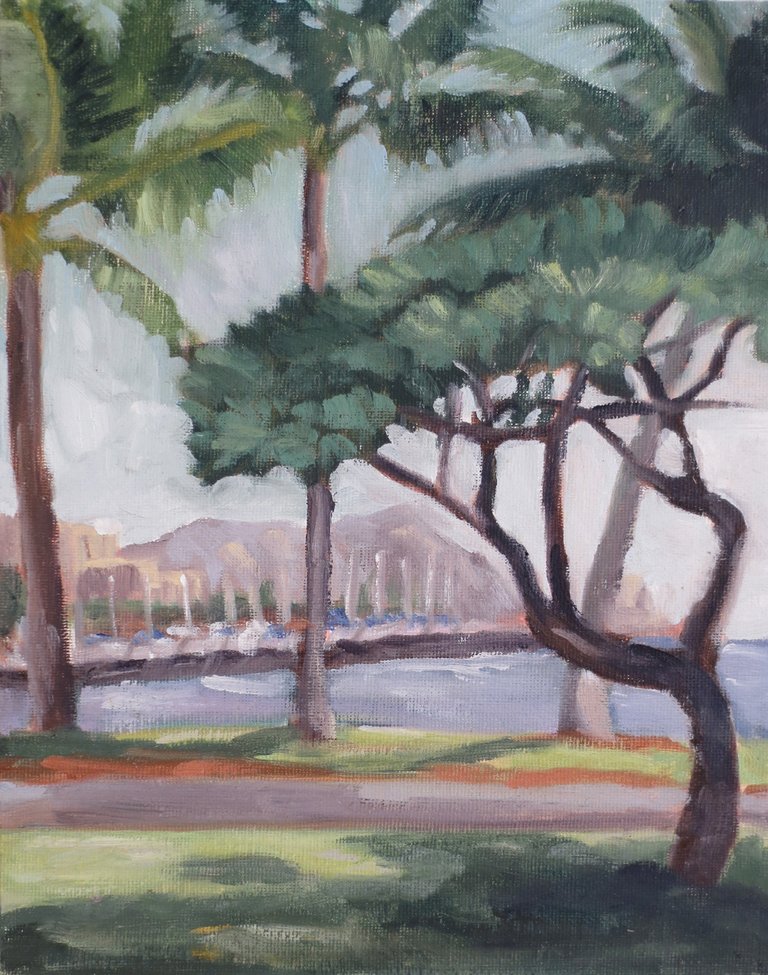 Diamond Head from Magic Harbor